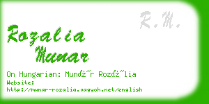 rozalia munar business card